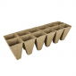 Doniczki torfowe kwadratowe 6x10 cm - 12 sztuk